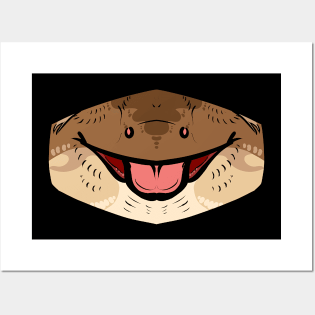 Crested Gecko Mask Wall Art by TwilightSaint